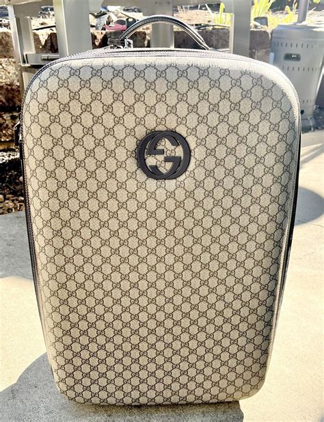 gucci luggage set for cheap|large luggage Gucci bag.